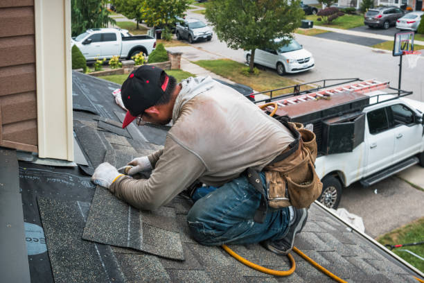 Professional Roofing technician working in Saline, MI